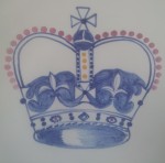 Rye Pottery Commemorative ware - A detail from the large bowl celebrating the 60th anniversary of the Queen's Coronation