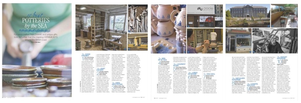 Coast Magazine - Ten Best Potteries - November 2014